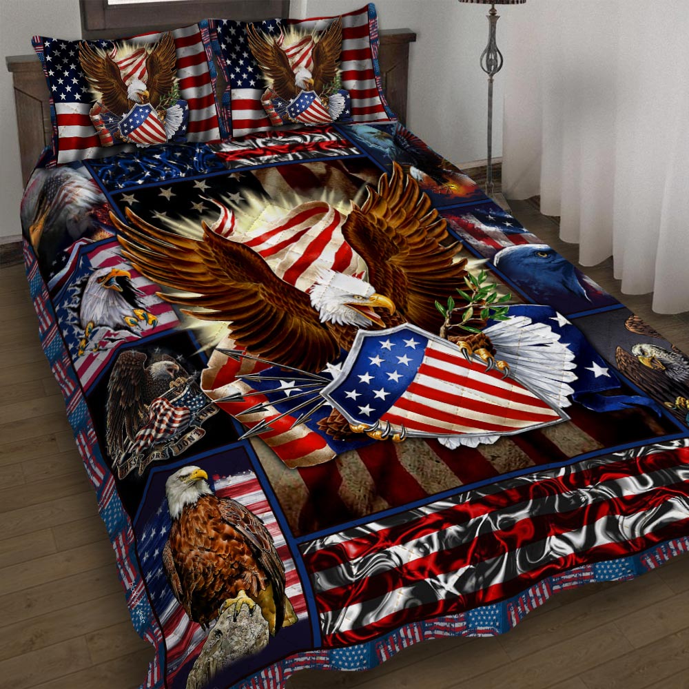 The Best Eagle Quilt Bedding Set 3D VN181220DS