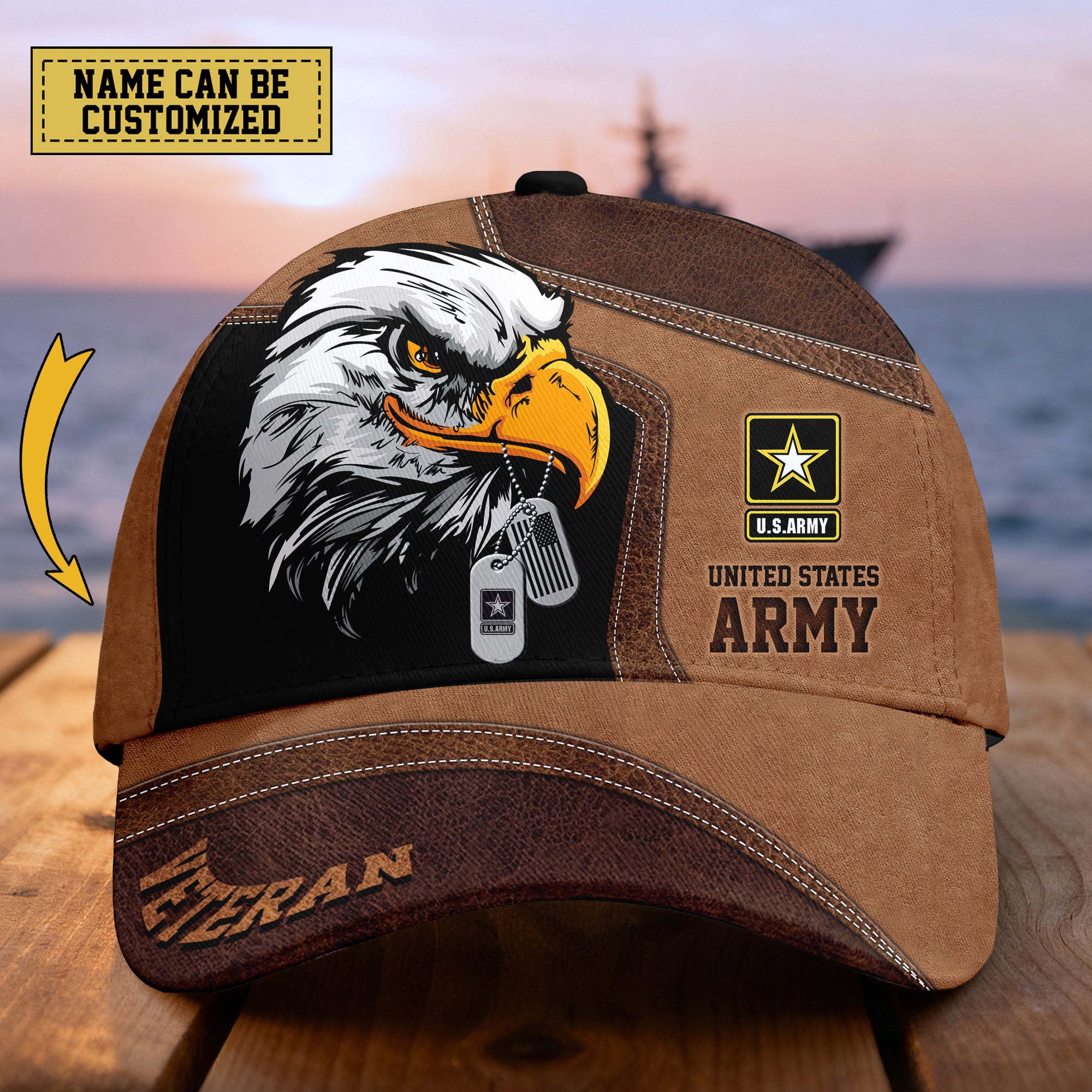 Custom Name Veterans Baseball Hat Men’s Cap Great Gift for Veterans Day Memorial Day CAP2110202502