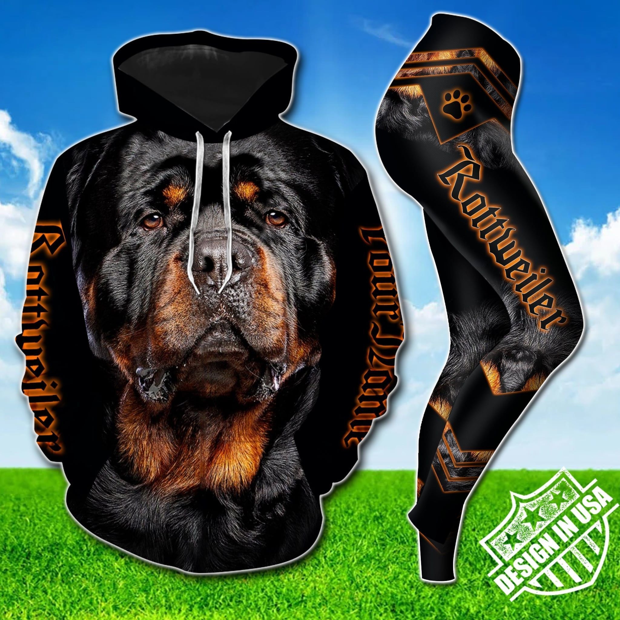Premium Unique Rottweiler Lover Hoodie And Legging Ultra Soft and Warm VN151250DA