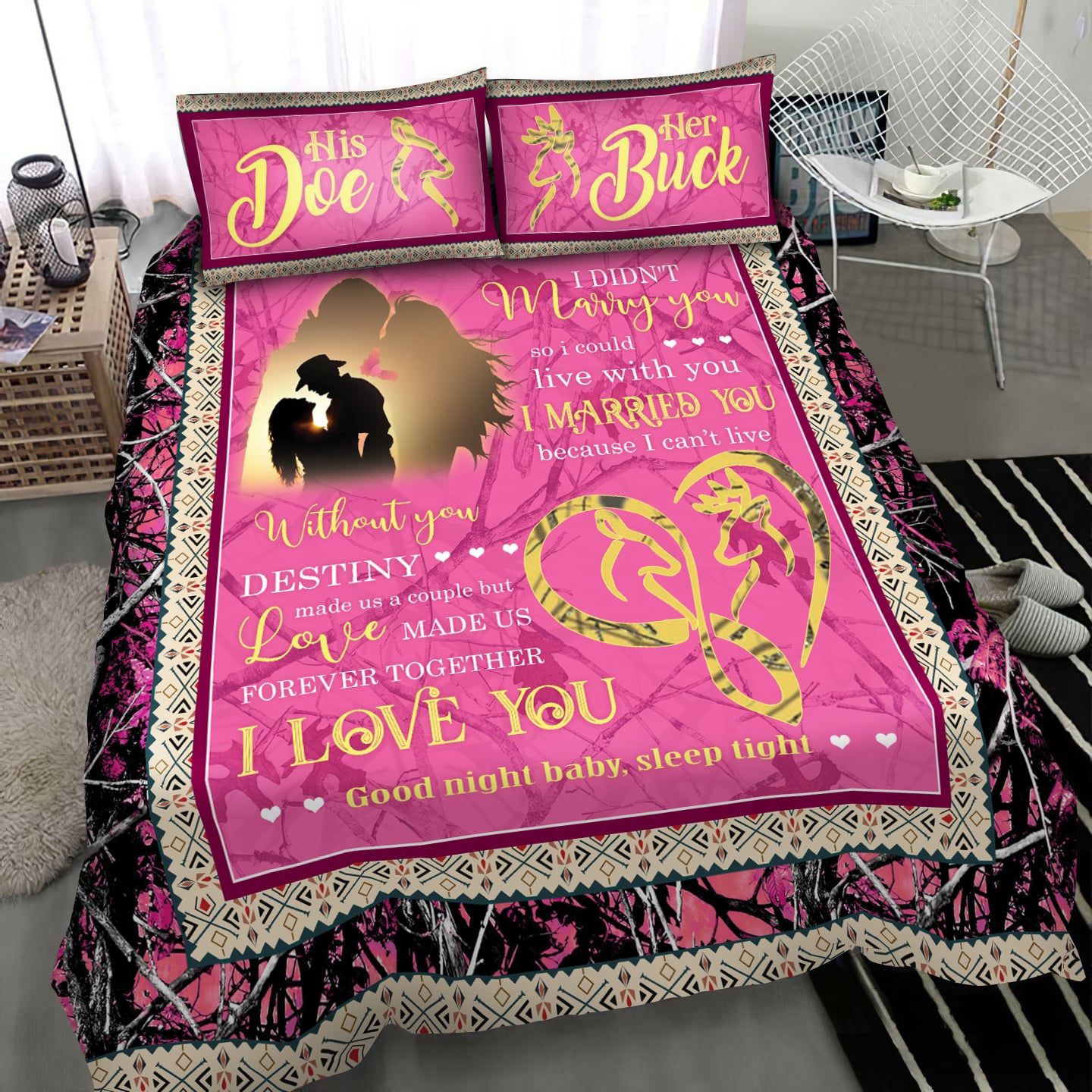 Premium Unique Hunting Couple BeVNing Set Ultra Soft and Warm VNVN180199HN