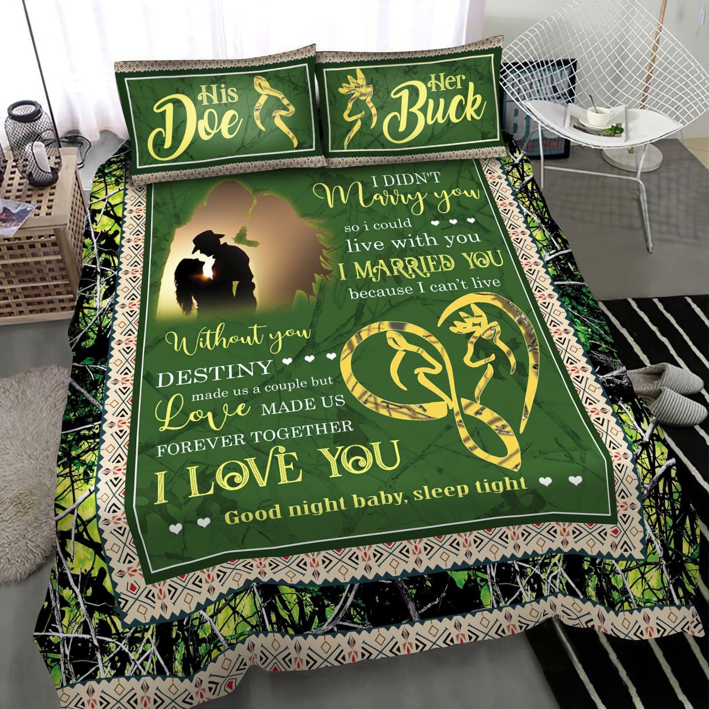 Premium Unique Hunting Couple BeVNing Set Ultra Soft and Warm VNVN180199HN