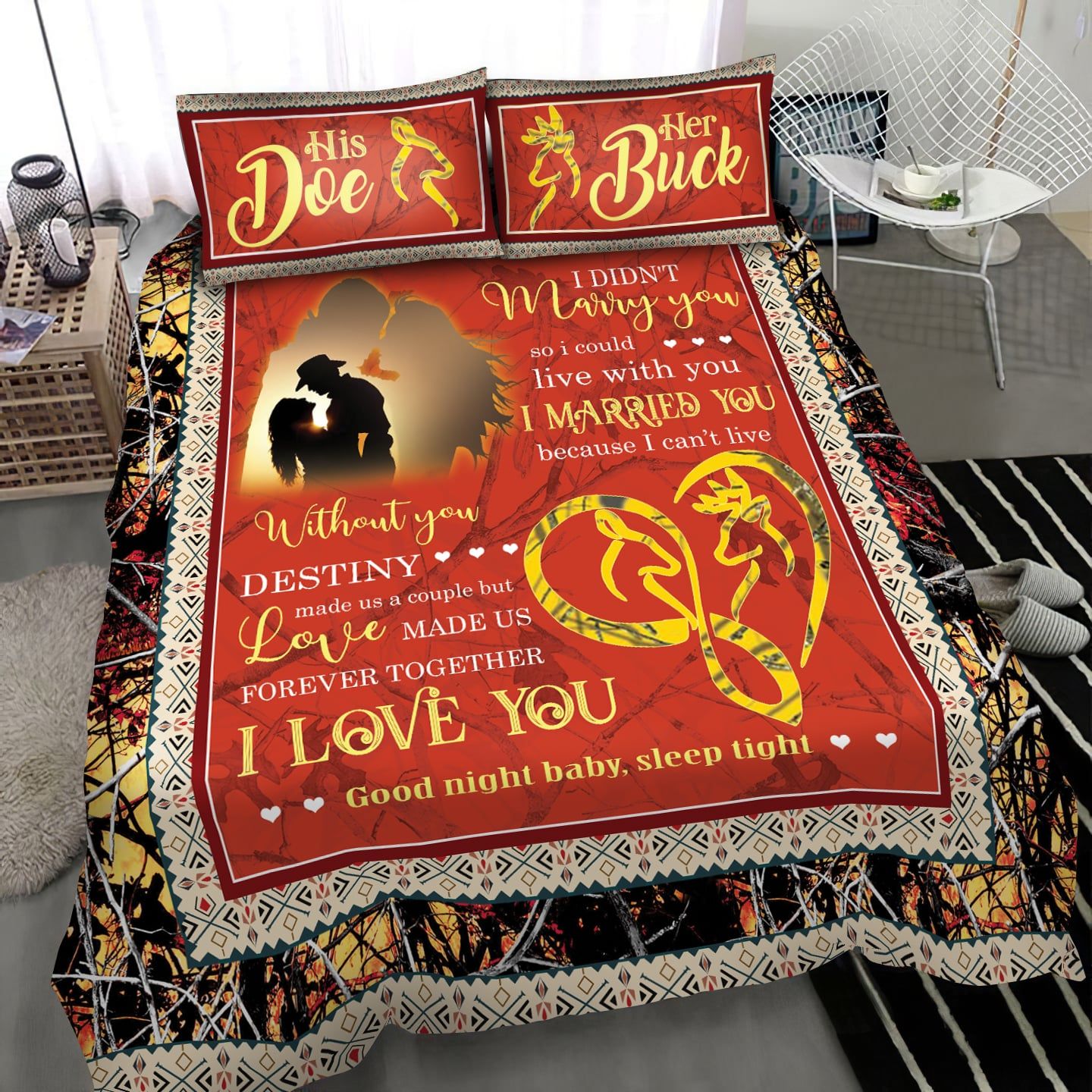 Premium Unique Hunting Couple BeVNing Set Ultra Soft and Warm VNVN180199HN