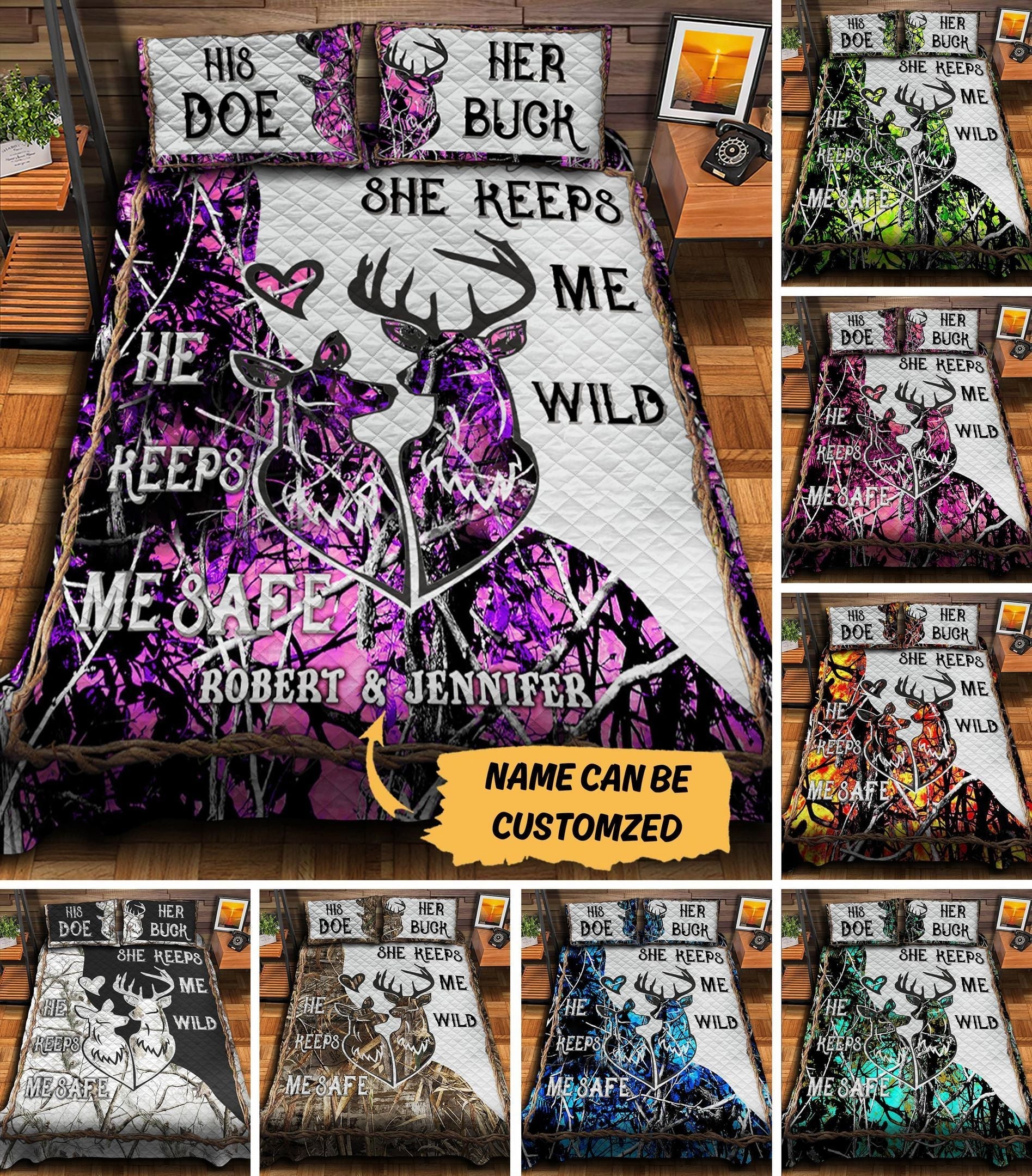 Premium Unique Hunting Couple BeVNing Set Ultra Soft and Warm VNVN210103SA