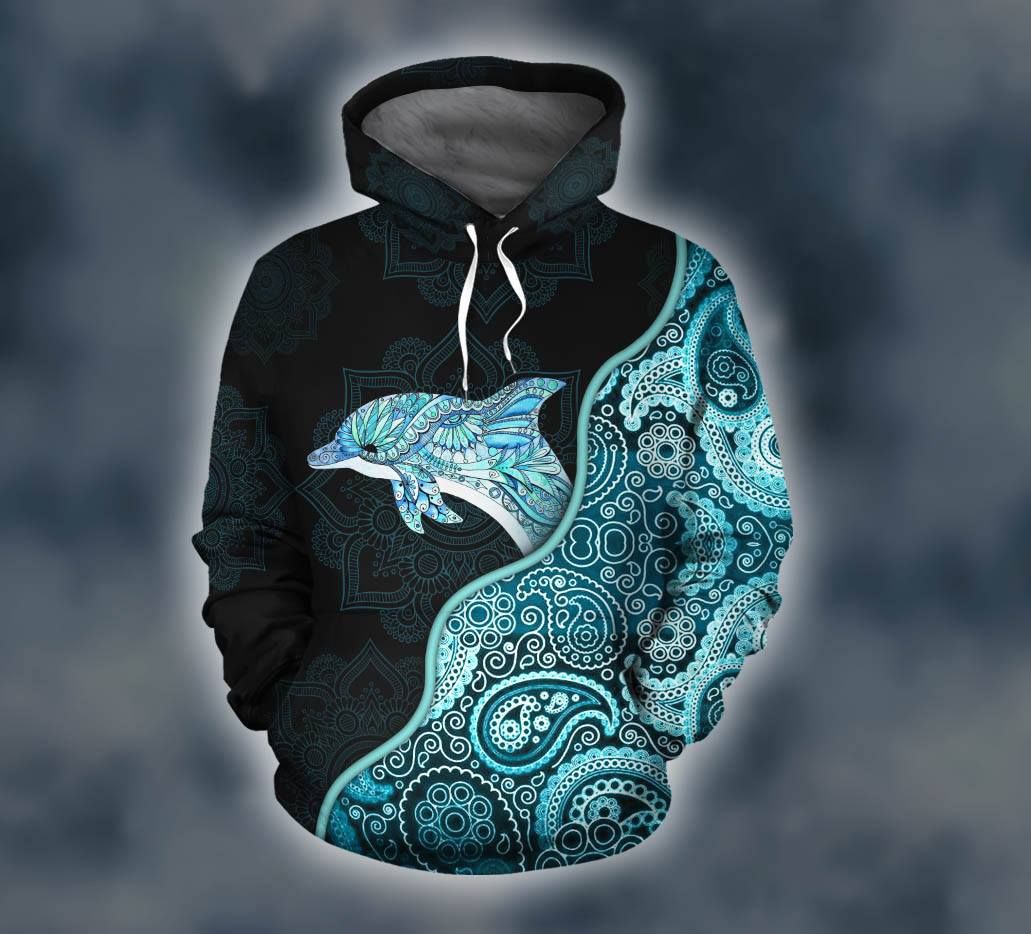 Premium Unique Mandala Dolphin BeVNing Set Ultra Soft and Warm VNVN040318DS