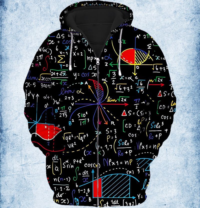 Premium Unique Math Zip Hoodie Ultra Soft and Warm VN250392DS