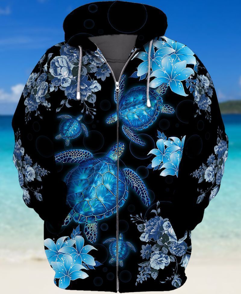 Premium Unique Turtle Zip Hoodie Ultra Soft and Warm VN250336DS