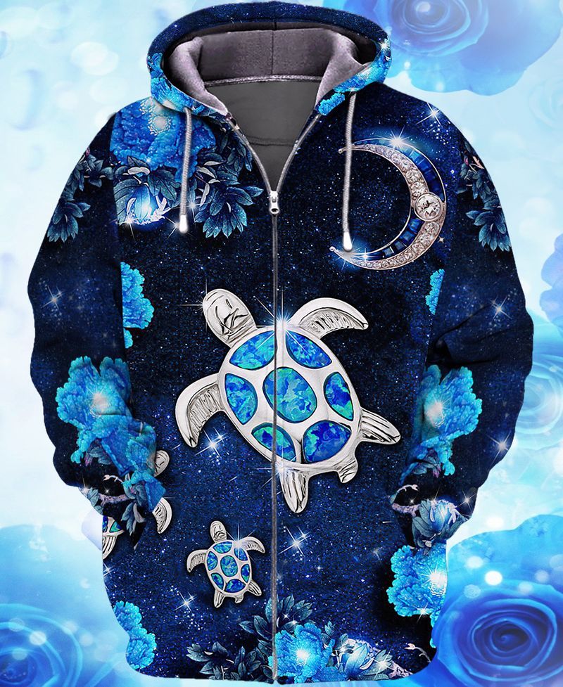 Premium Unique Turtle Zip Hoodie Ultra Soft and Warm VN250329DS