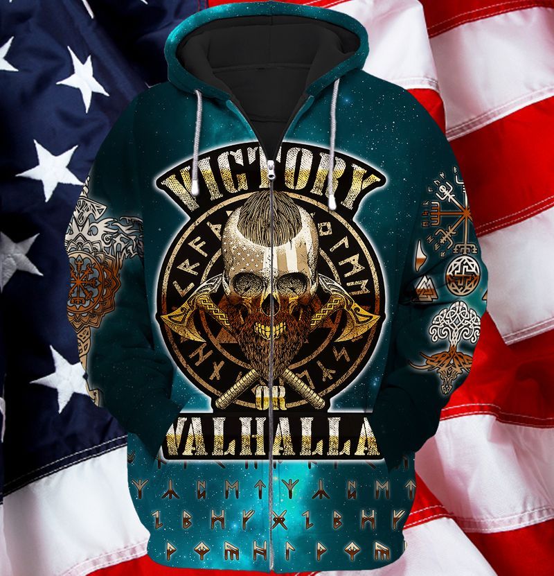 Premium Unique Viking Zip Hoodie Ultra Soft and Warm VN270322DS