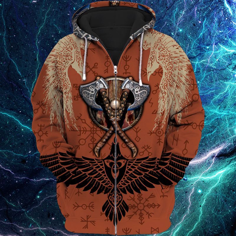 Premium Unique Viking Zip Hoodie Ultra Soft and Warm VN270321DS