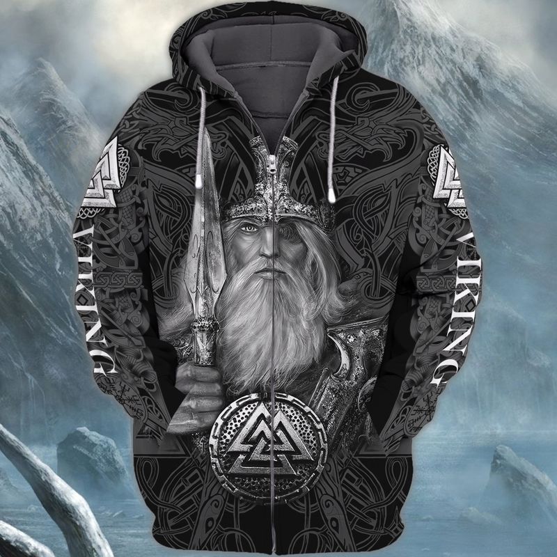 Premium Unique Viking Zip Hoodie Ultra Soft and Warm VN050411DS