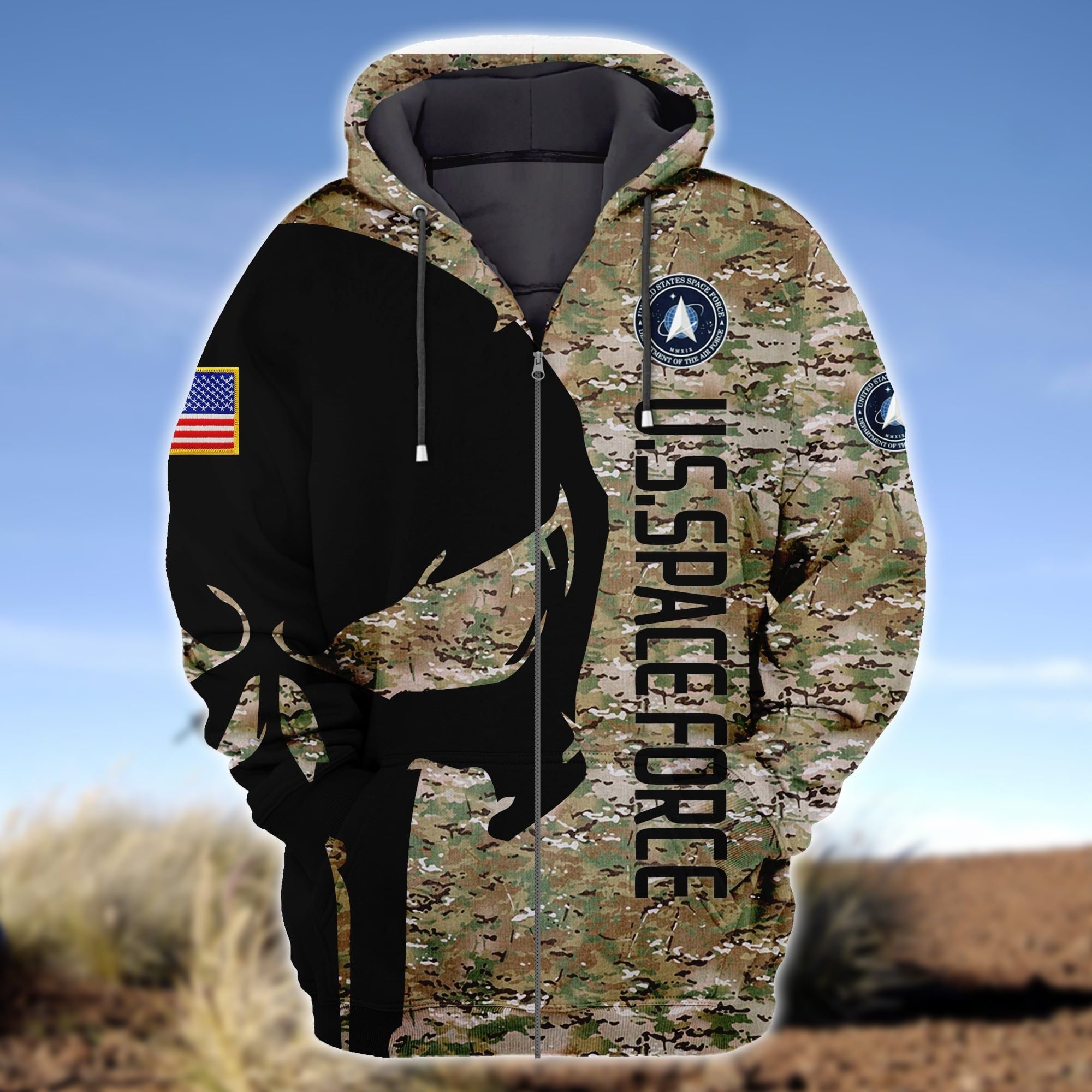 Premium Unique U.S Space Force ZipHoodie Ultra Soft and Warm VXK130511MT