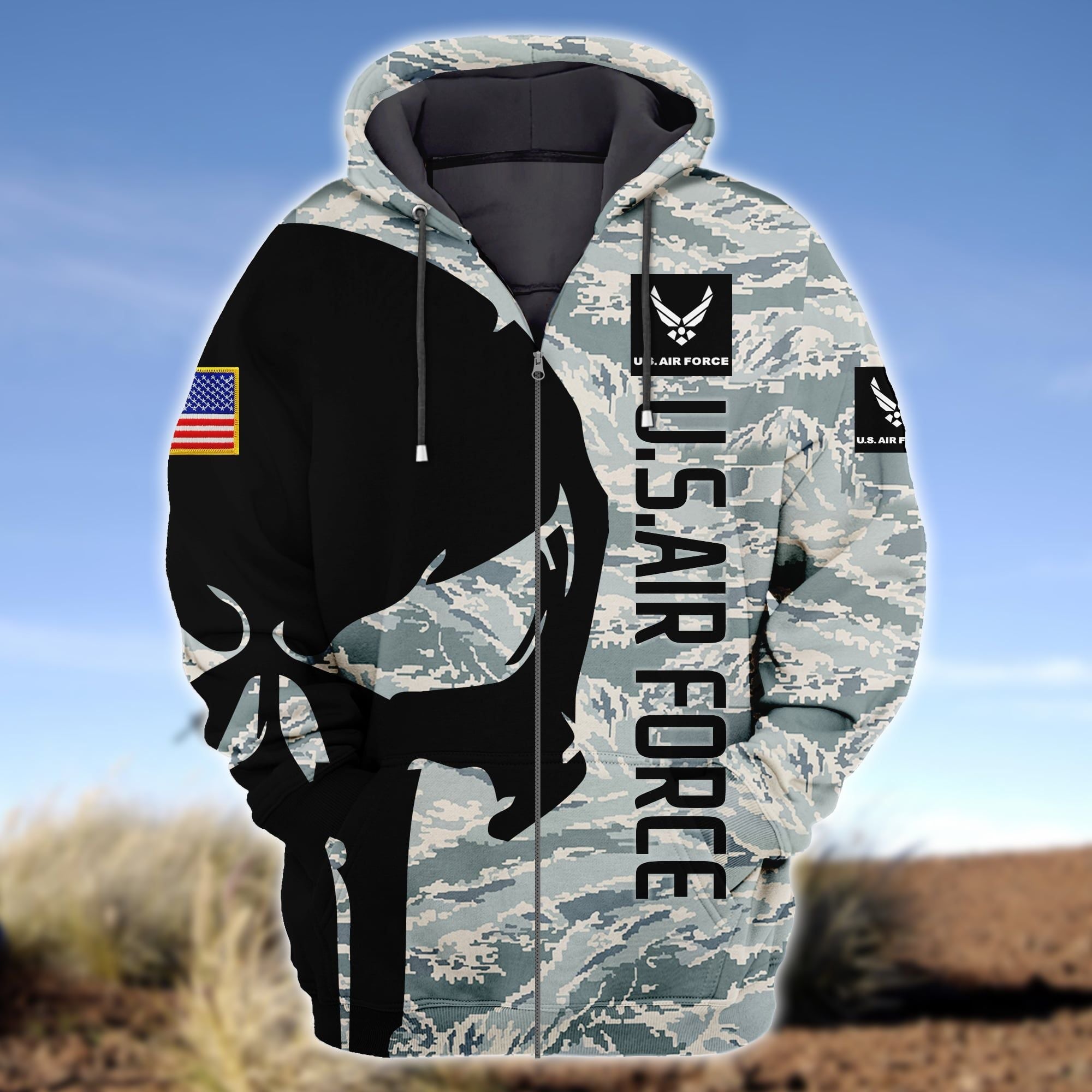 Premium Unique U.S Navy Zip Hoodie Ultra Soft and Warm VXK210505TR
