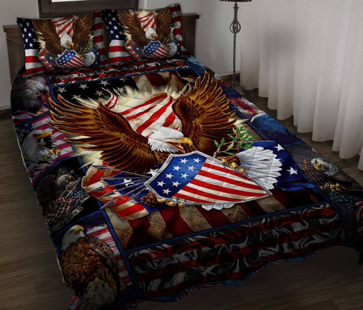 Premium Unique Eagle Quilt Bedding Set Ultra Soft DDD120601MT