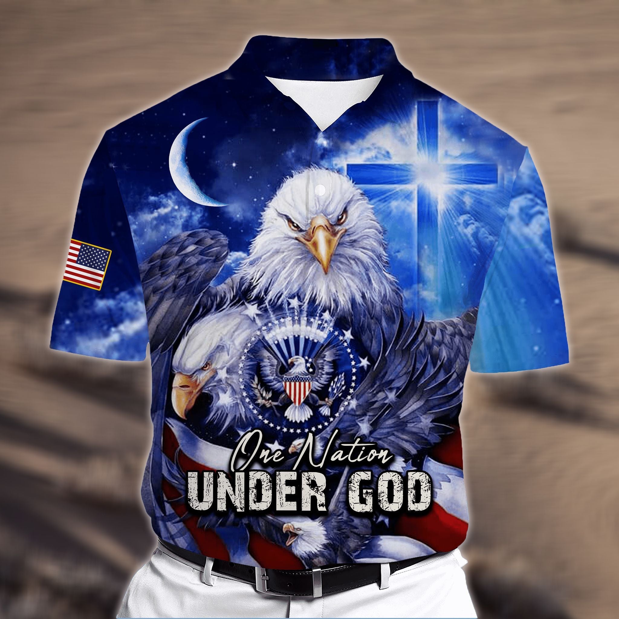 Premium Eage 3D Polo All Over Printed NDT190602DS