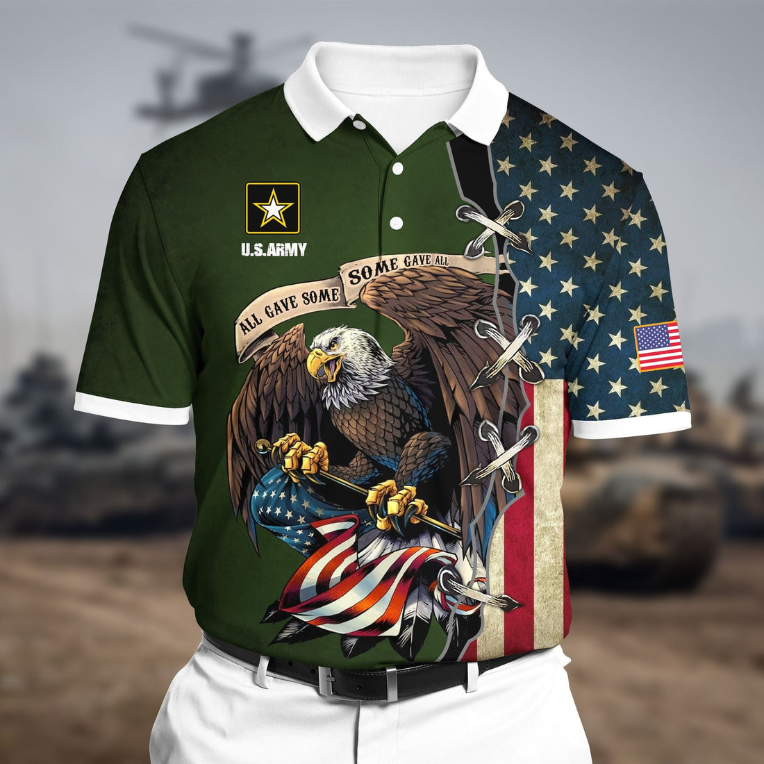 Premium U.S Army Polo All Over Printed NDT070704XX