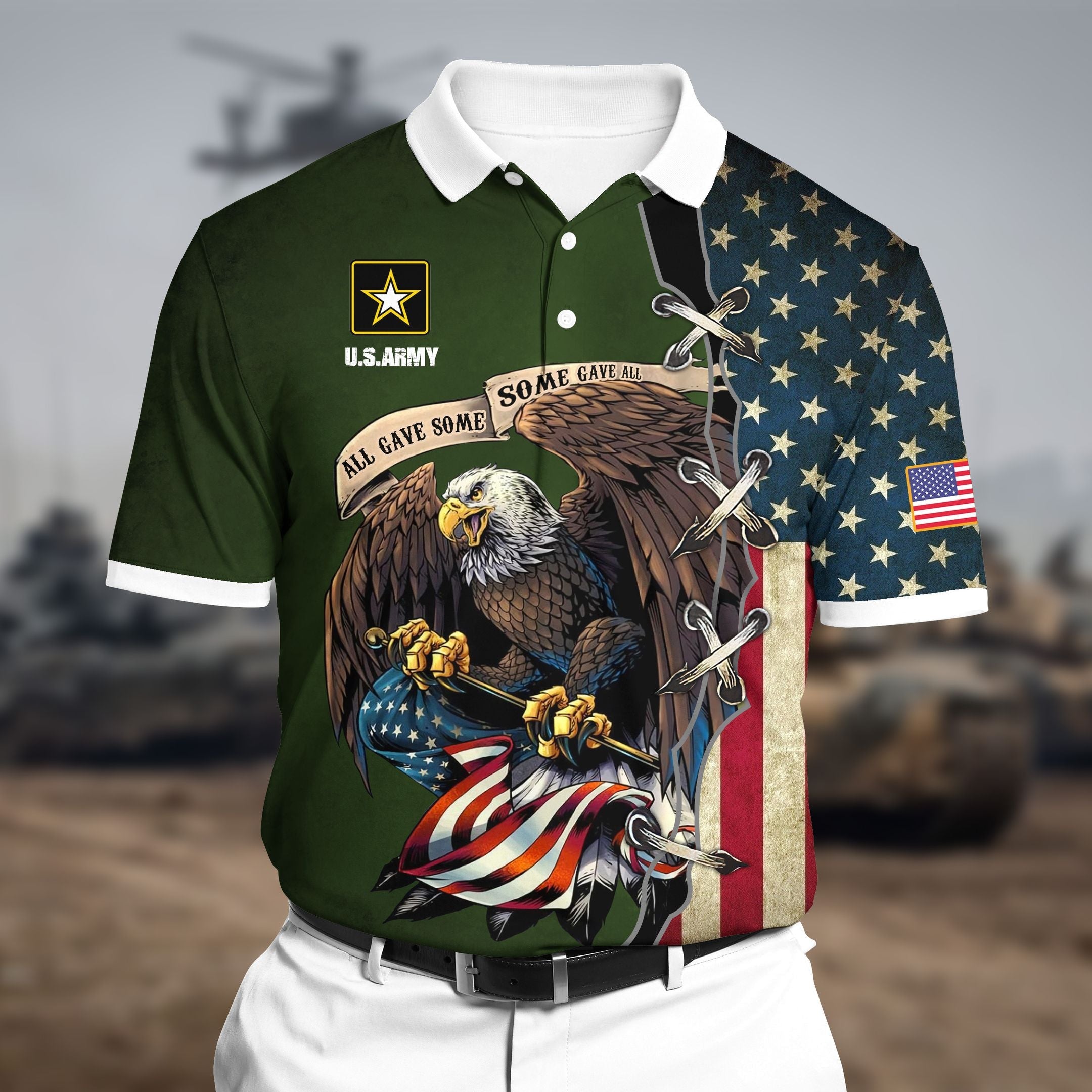 Premium U.S Army Polo All Over Printed NDT070704XX