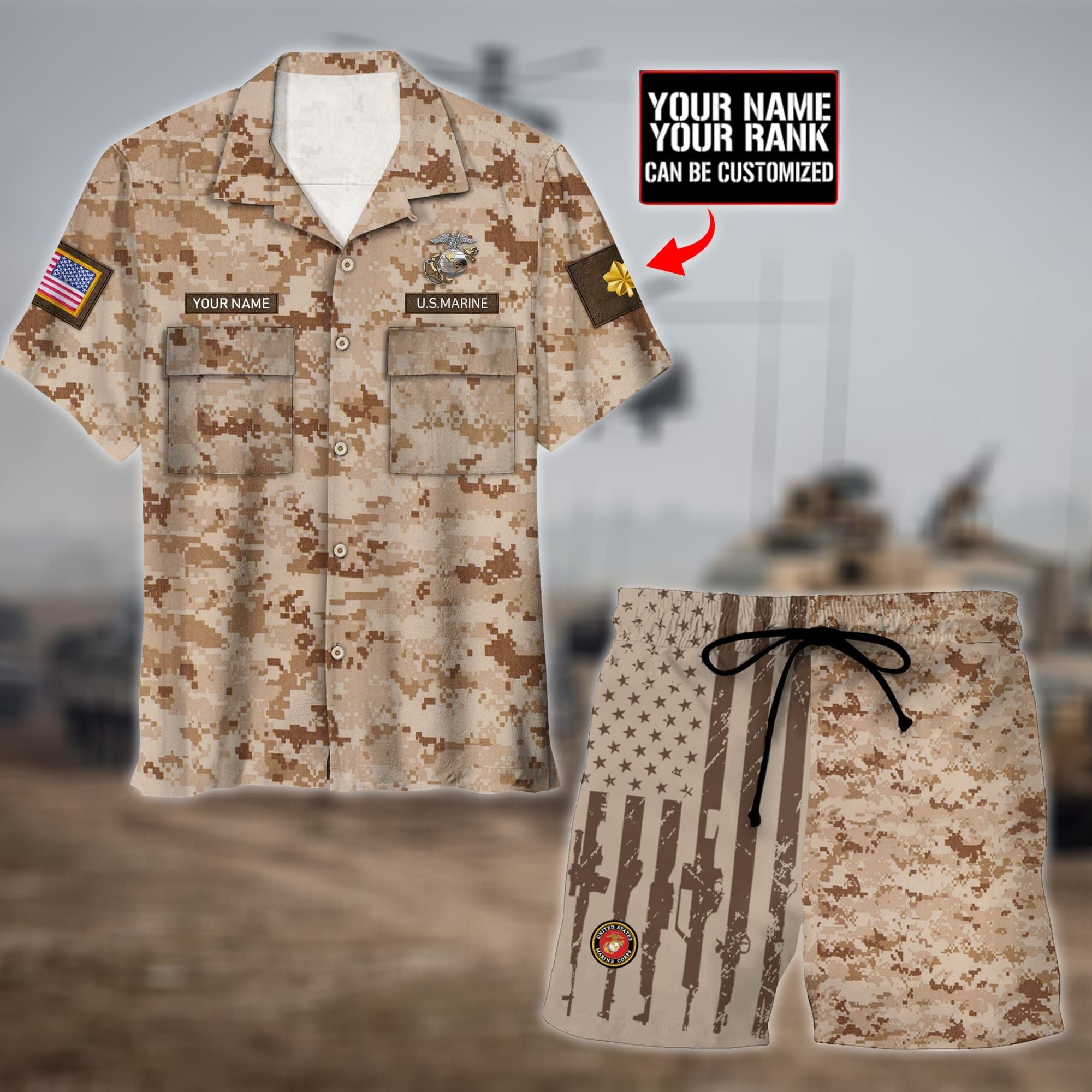 Premium Unique U.S Marine 2 Hawaii Set Ultra Soft NDT090798XX