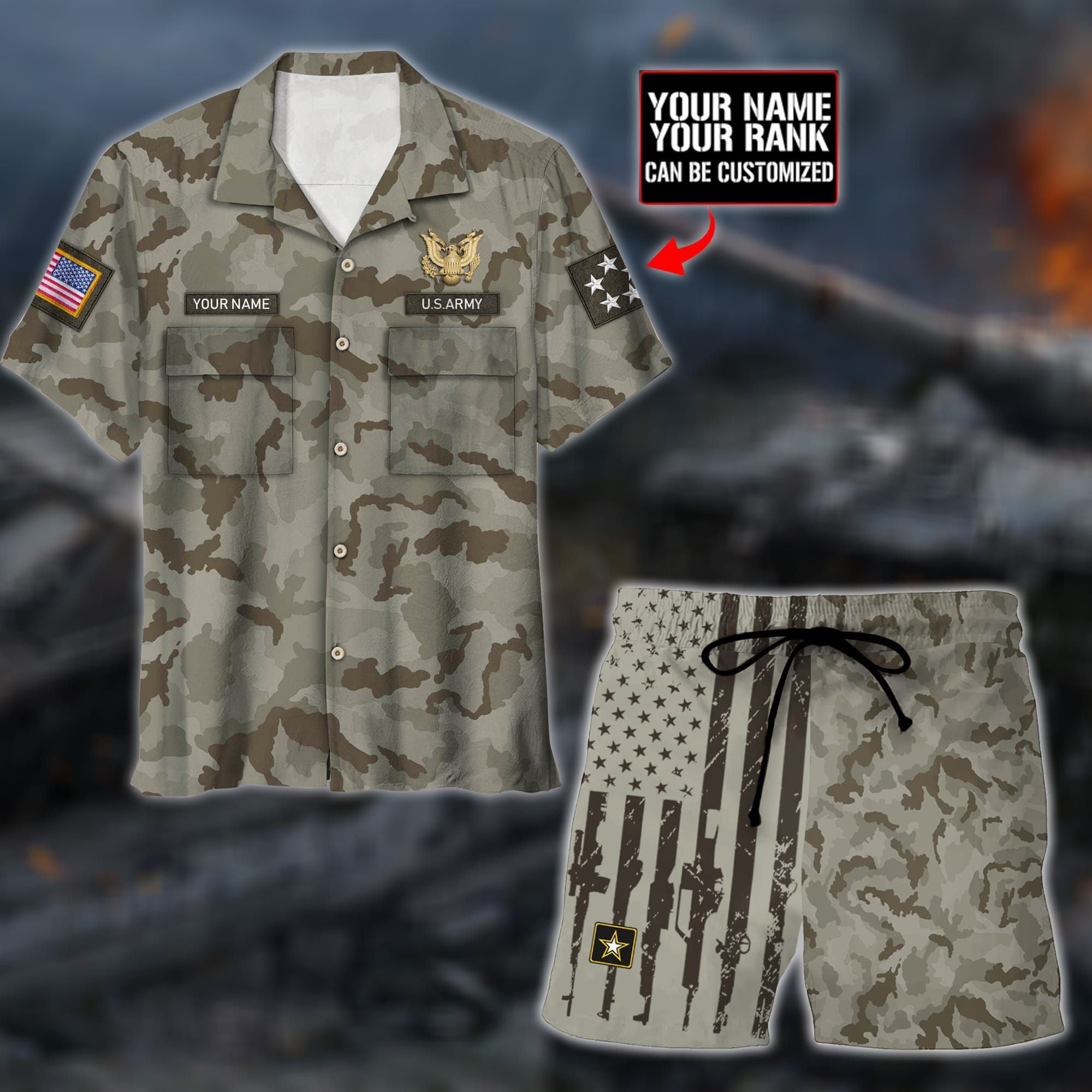 Premium Unique U.S Army 1 Hawaii Set Ultra Soft NDT090796XX