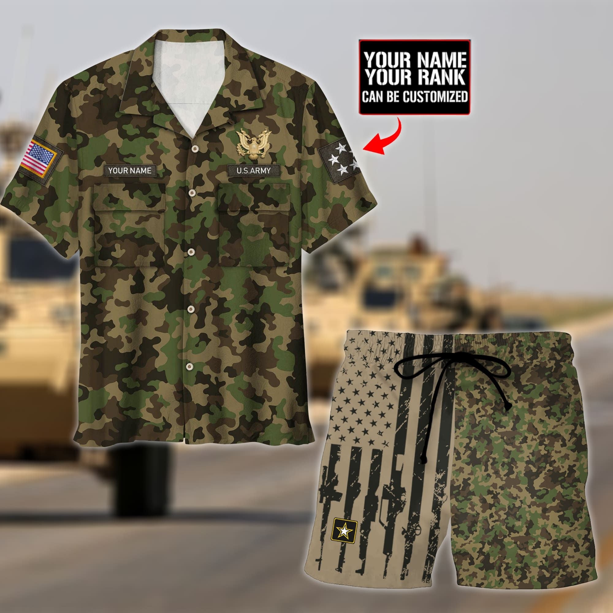 Premium Unique U.S Army 2 Hawaii Set Ultra Soft NDT090795XX