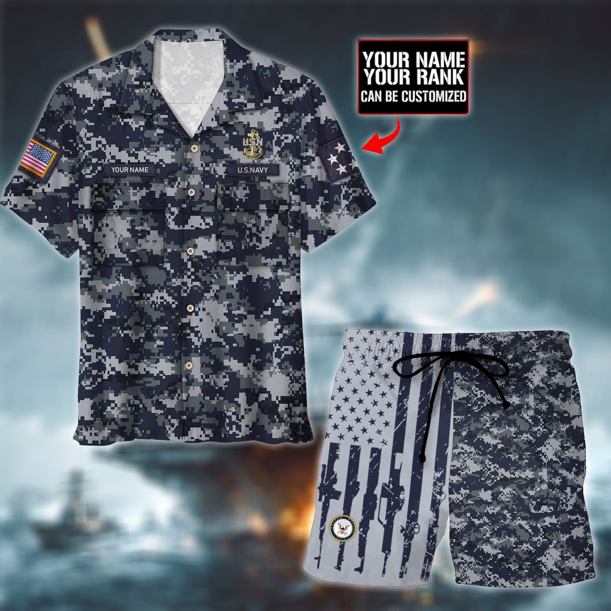 Premium Unique U.S Navy 2 Hawaii Set Ultra Soft NDT090797XX