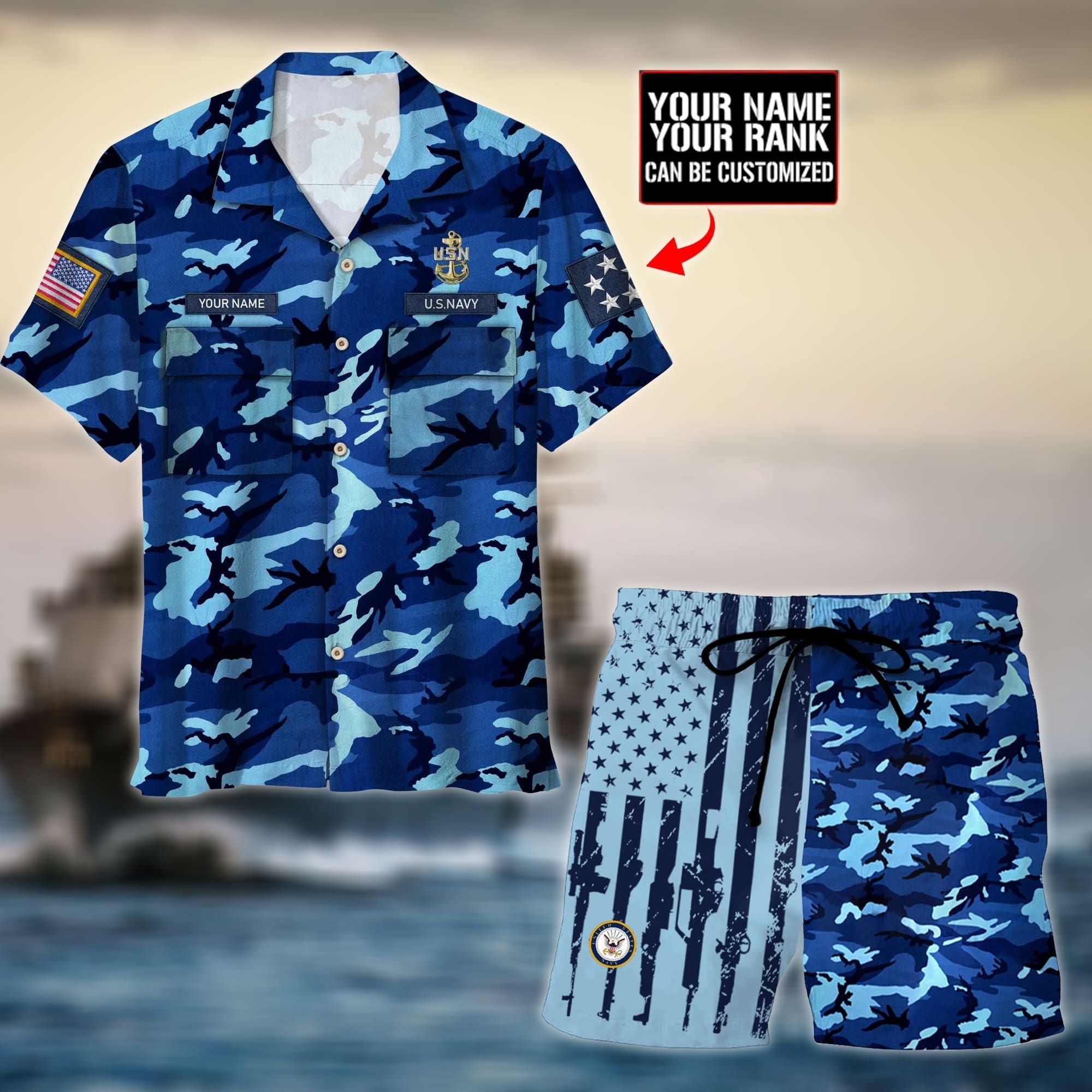 Premium Unique U.S Navy Hawaii Set Ultra Soft NDT090797XX