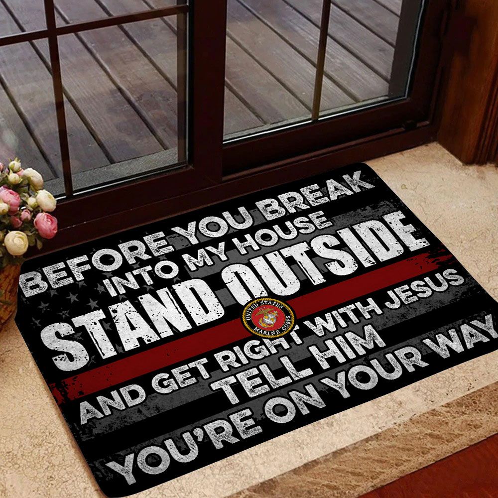 Premium Unique U.S Marine Door Mat Ultra Soft NDT120706XX