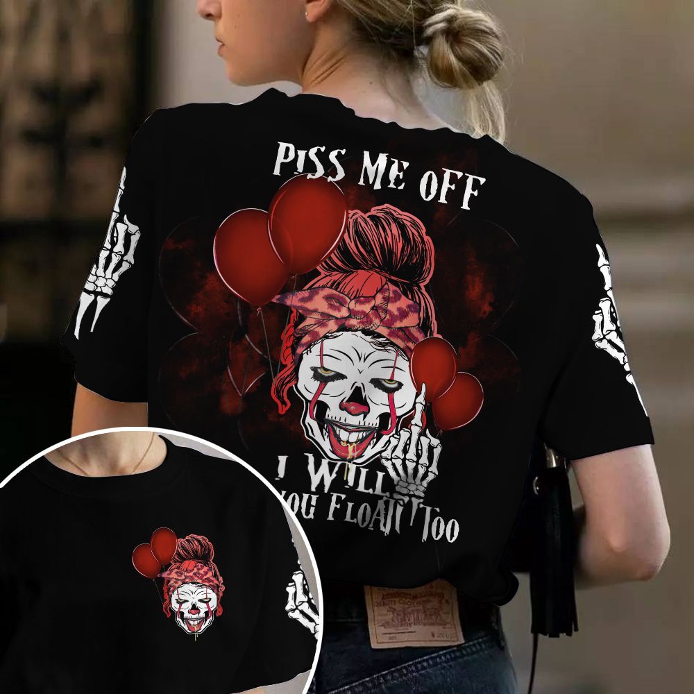 Unique Multicolor Piss Me Off Skull T-Shirt TVN070902