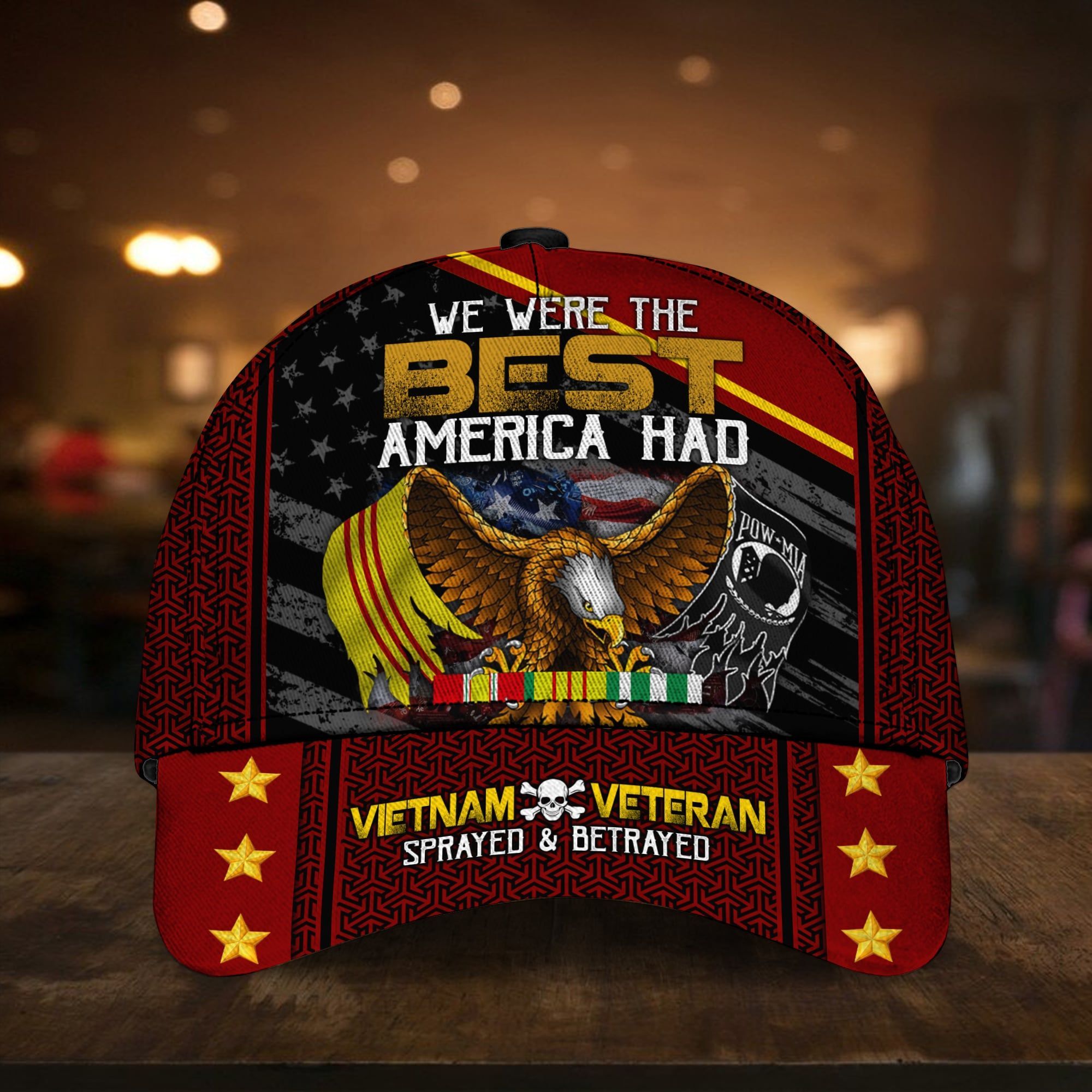 Premium Unique Vietnam Veteran Skull Cap PVC030903