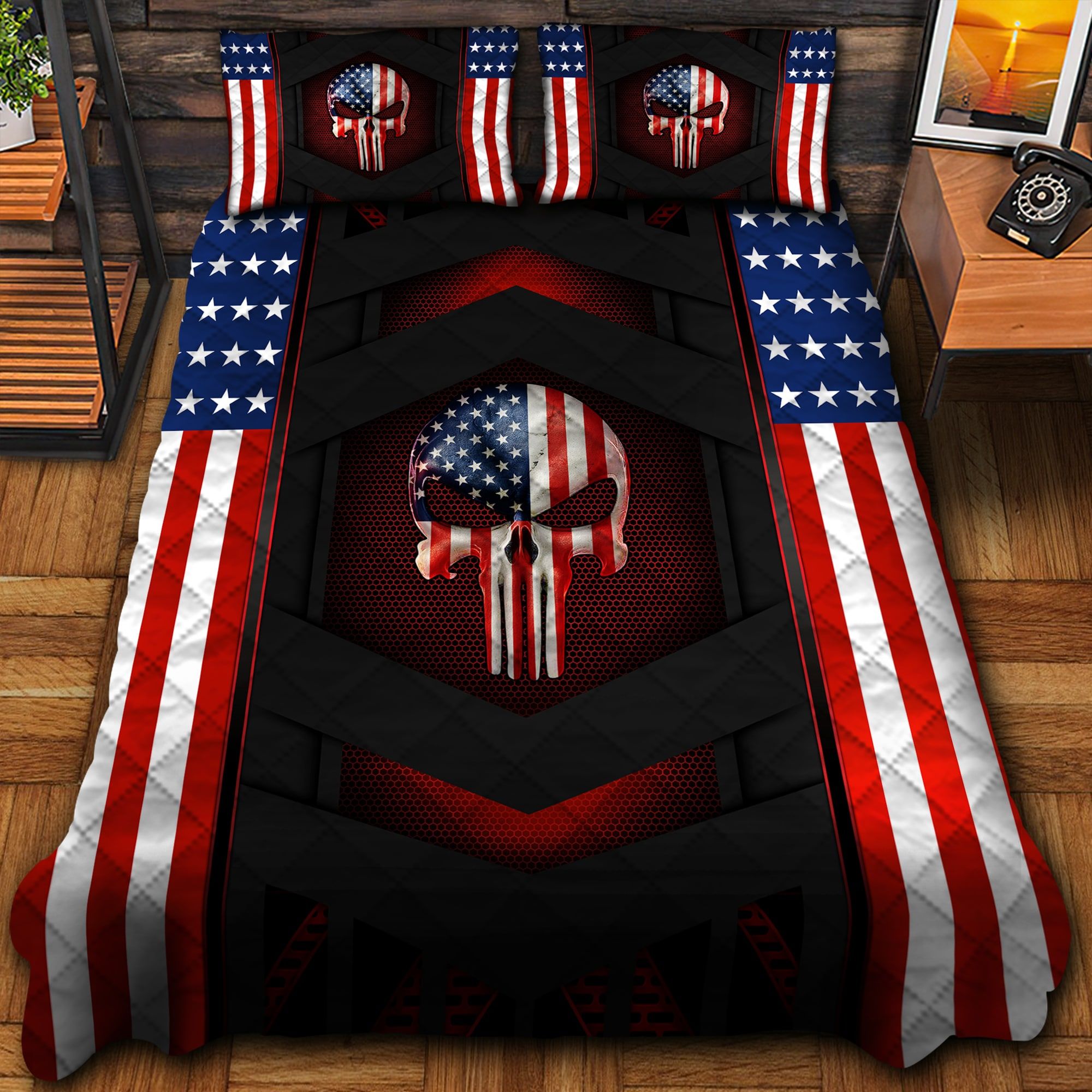American Skull Bedding Set TVN090901