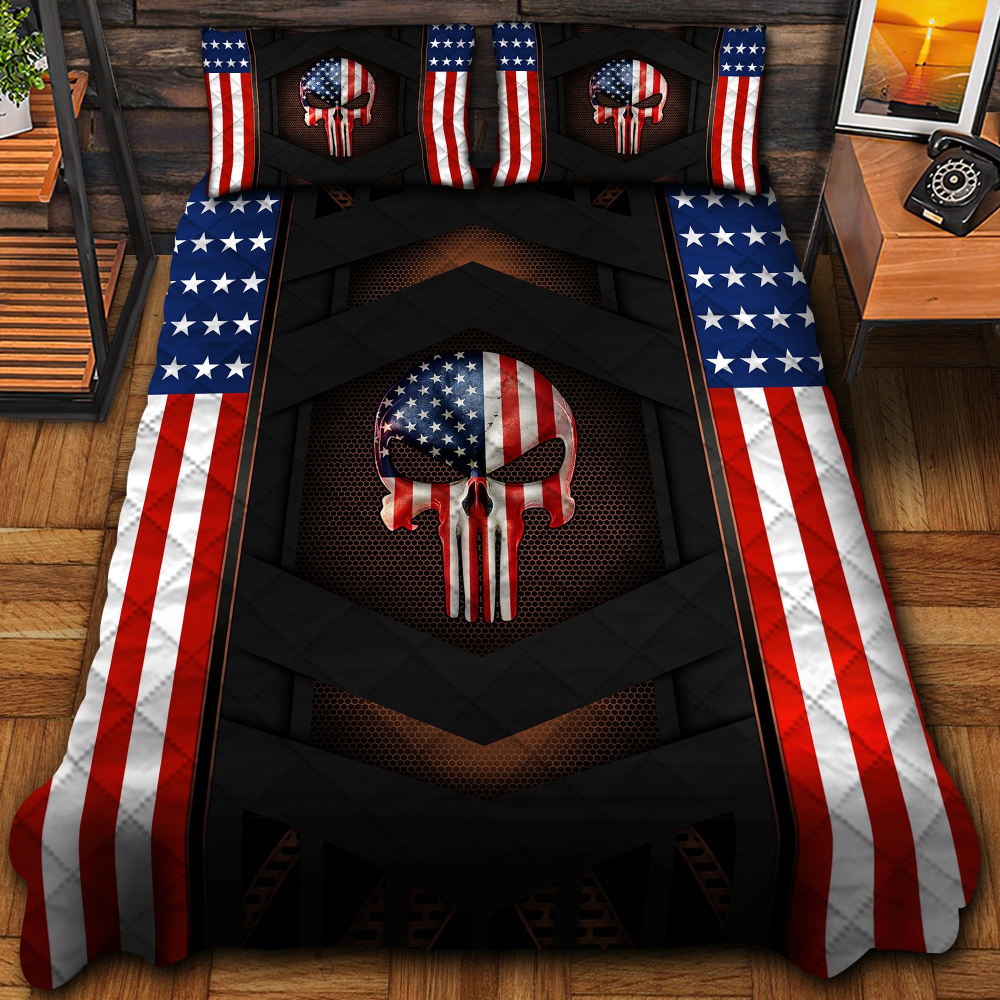 American Skull Bedding Set TVN090901