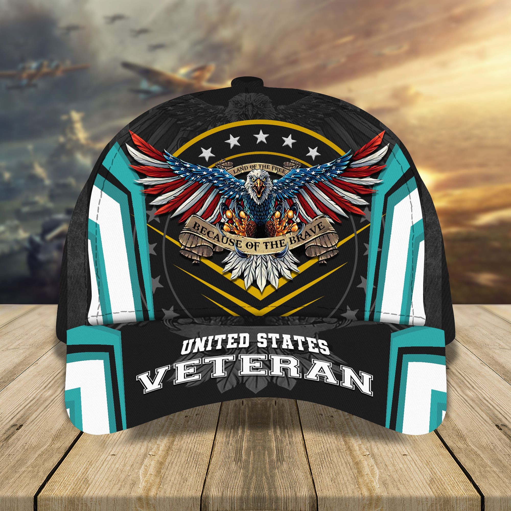 Land Of The Free Because Of The Brave Classic Cap Multicolored 3D Printed | Brosvet