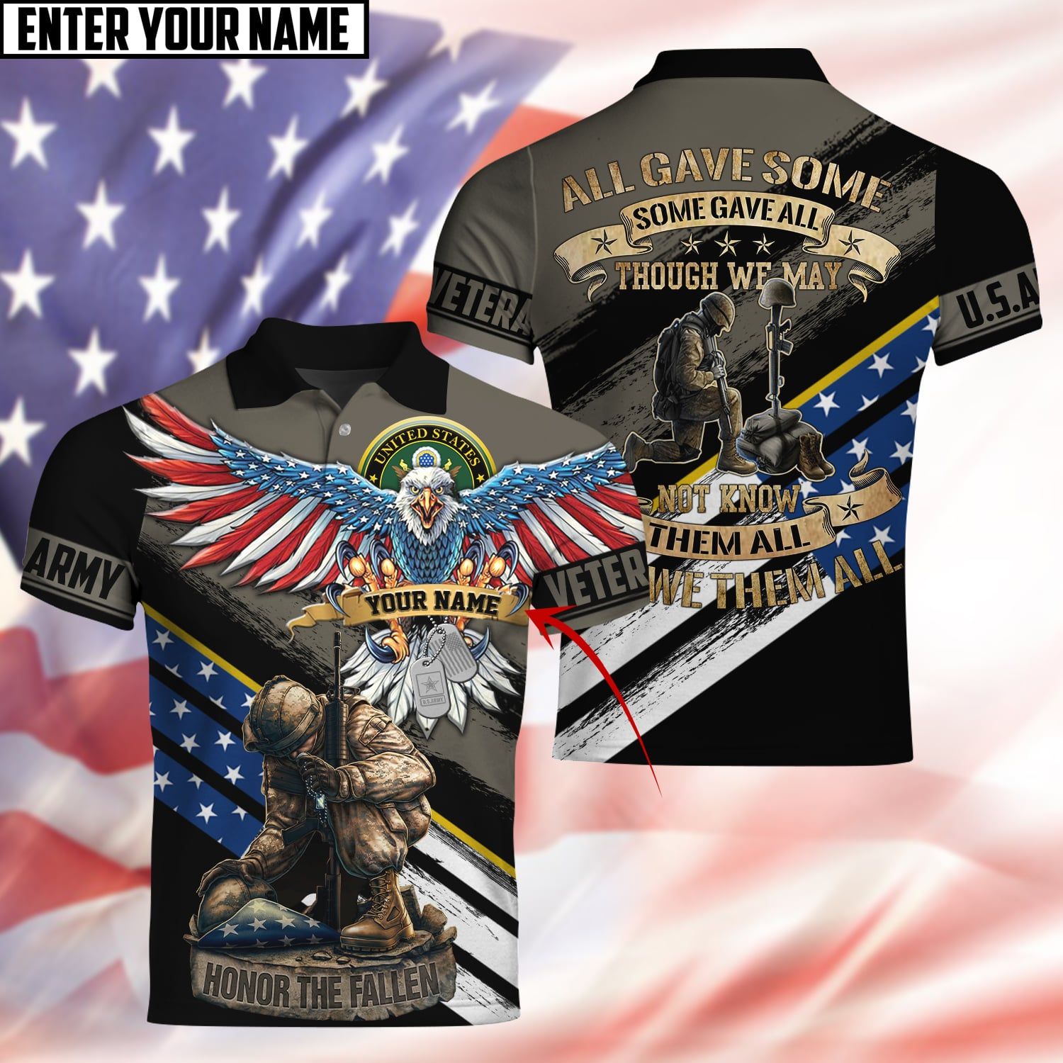 All Gave Some Some Gave All Polo Shirt PVC121004