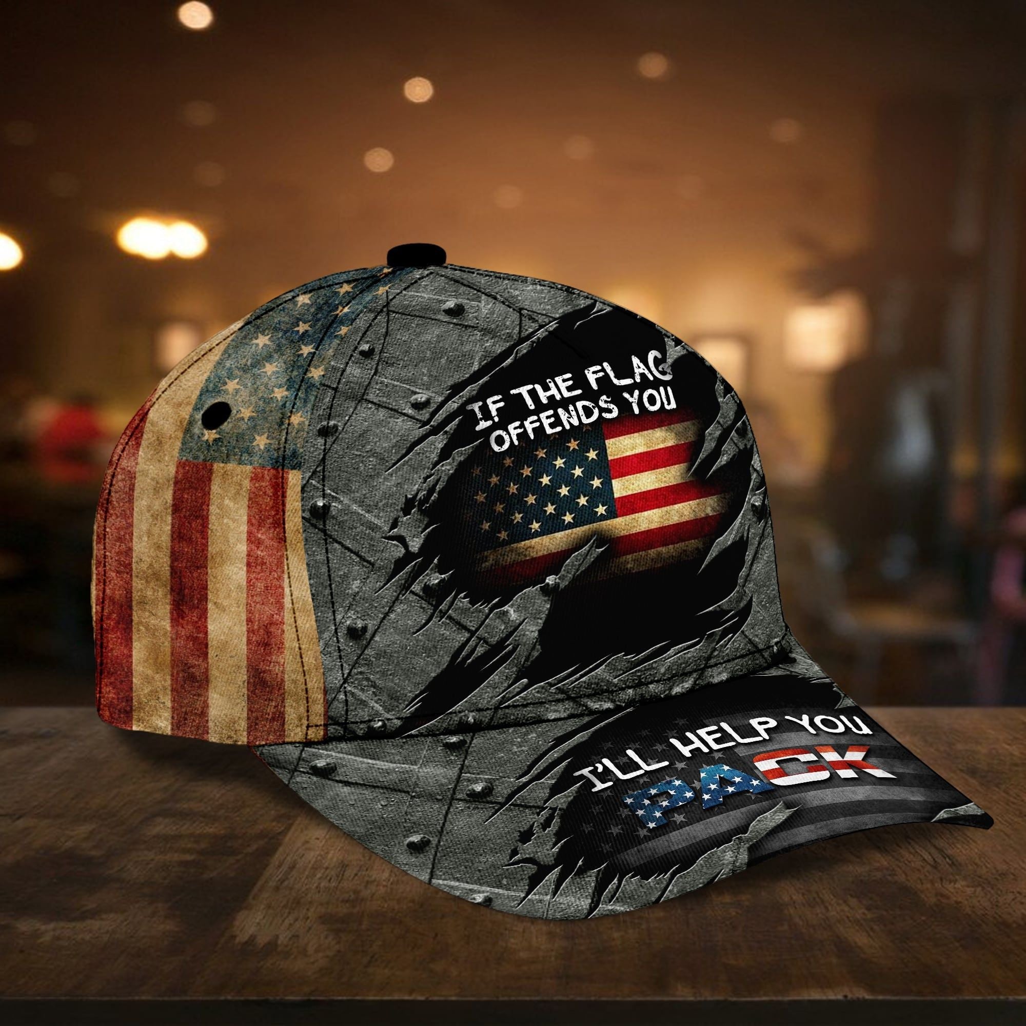 If The Flag Offends You I'll Help You Pack Cap TVN201004