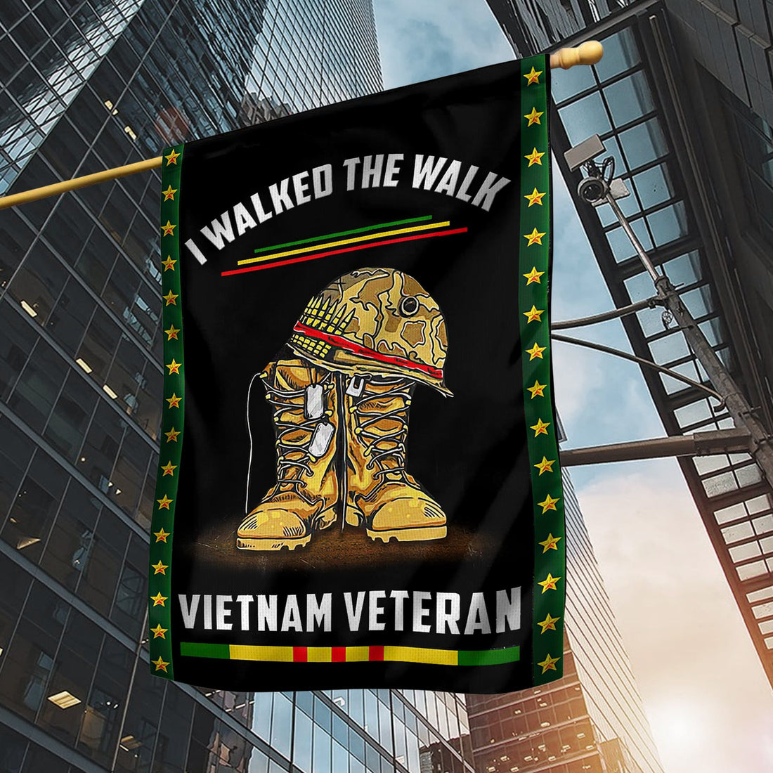 Premium I Walked The Walk Vietnam Veteran Flag TVN201003