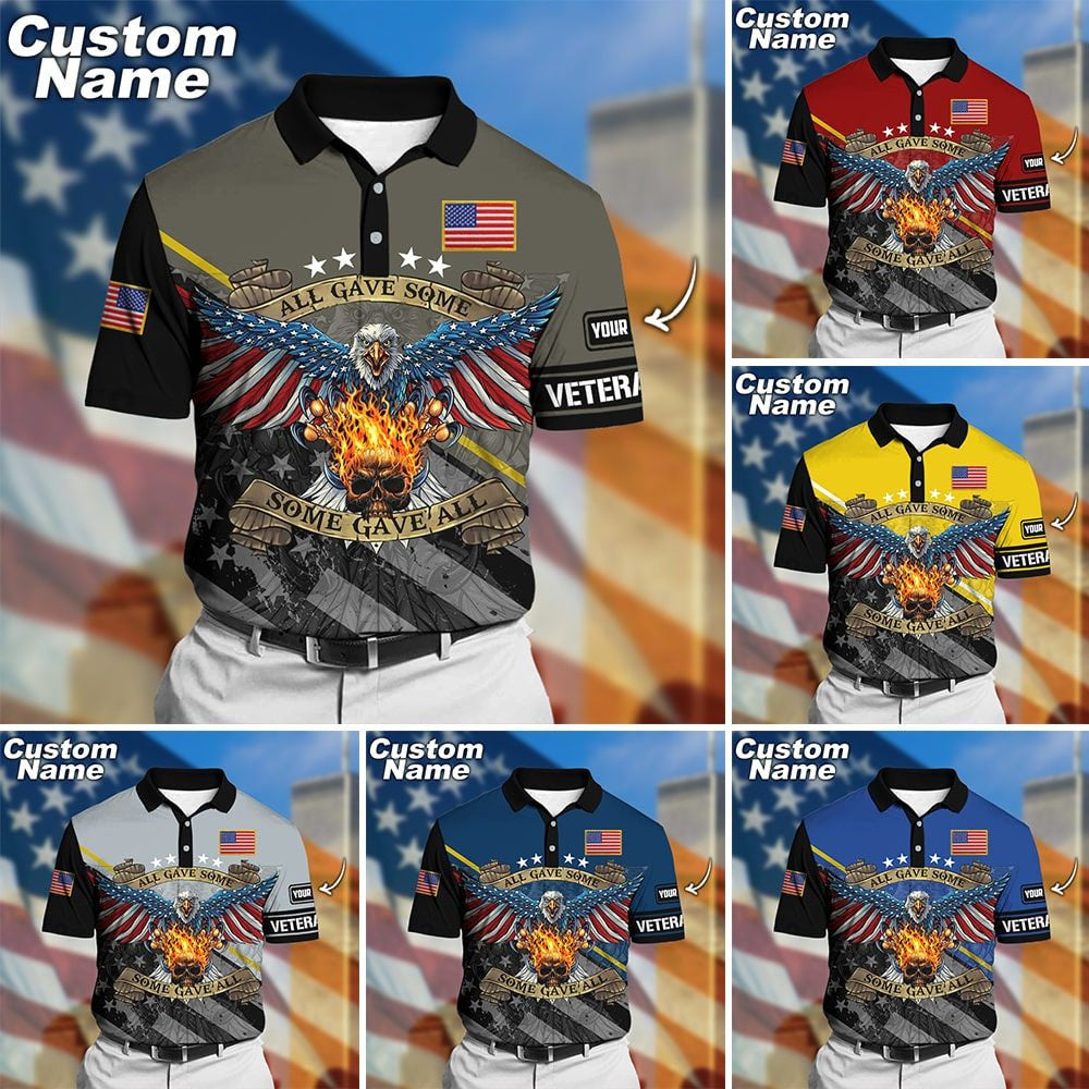 Premium Custem Personalized Name Veteran Army NVT111003