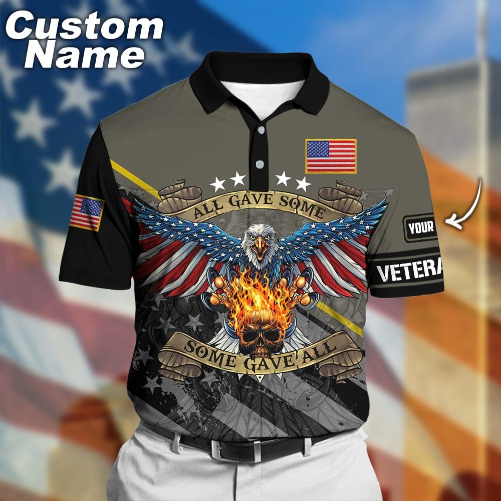 Premium Custem Personalized Name Veteran Army NVT111003