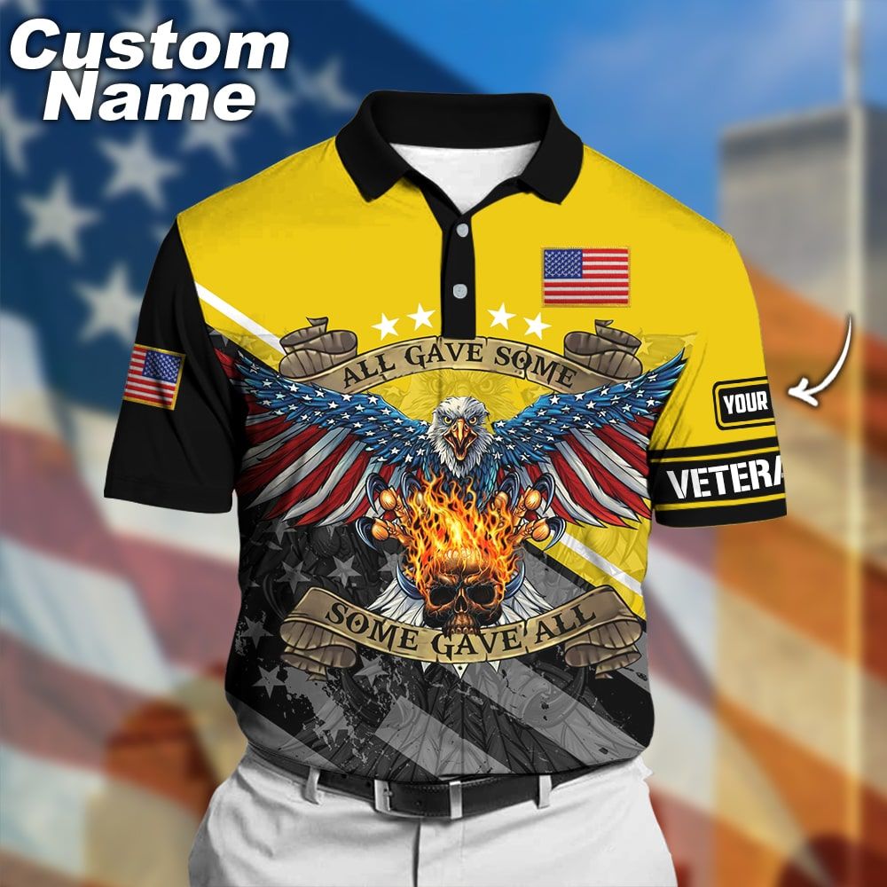 Premium Custem Personalized Name Veteran Army NVT111003