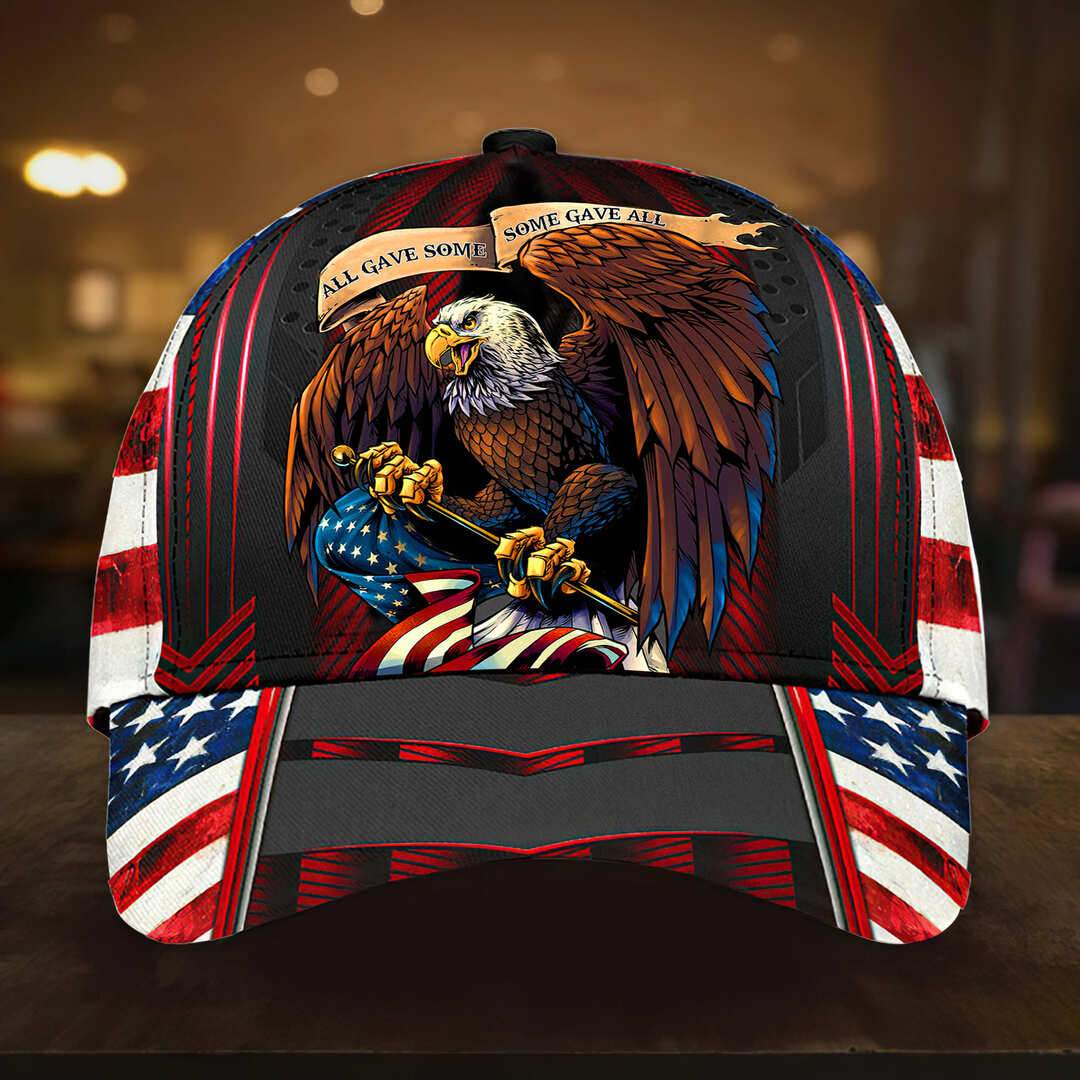 Patriotic Veteran Eagle Cap 3D | Brosvet