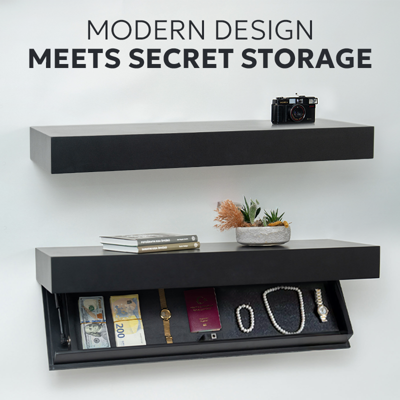 Hidden Wall Shelf — Elegant Decor with a Secret Inside