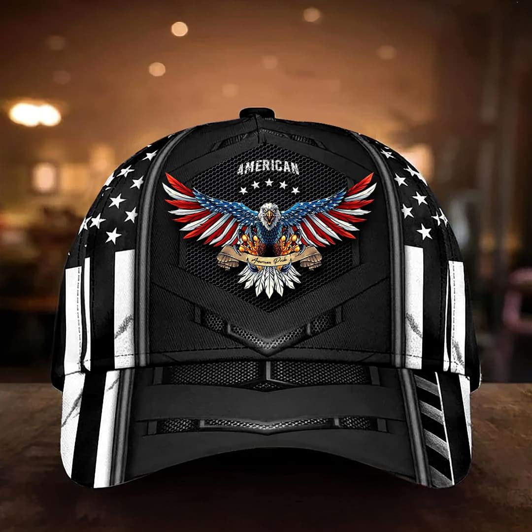 America Pride Patriotic Eagle Cap 3D | Brosvet
