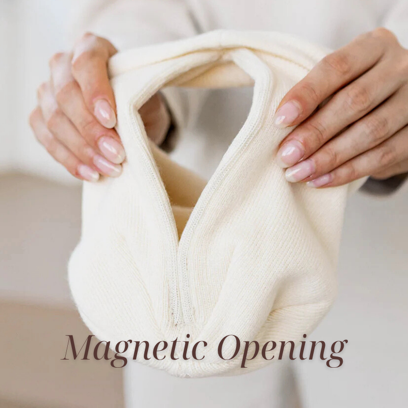 Women’s Winter Beanie with Magnetic Ponytail Opening – Warm & Stylish Knit Hat