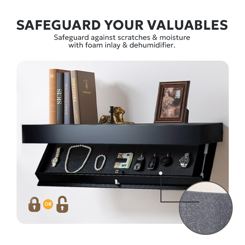 Hidden Wall Shelf — Elegant Decor with a Secret Inside