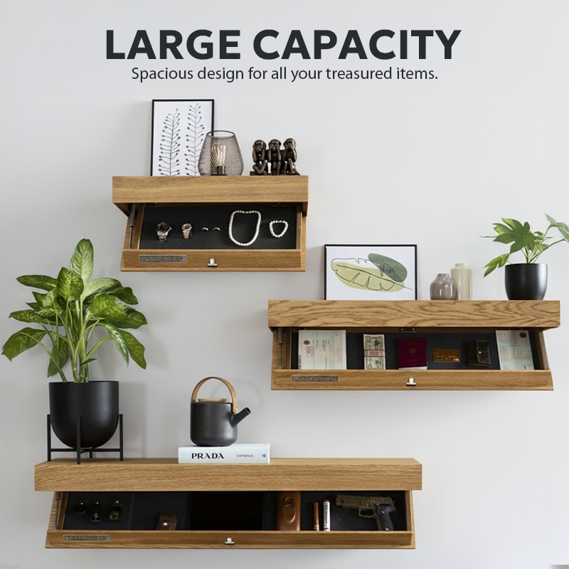 Hidden Wall Shelf — Elegant Decor with a Secret Inside