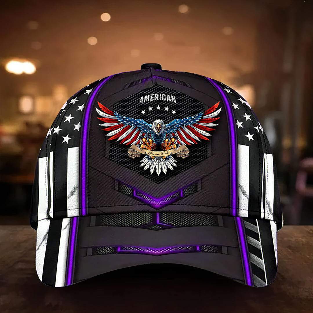 America Pride Patriotic Eagle Cap 3D | Brosvet