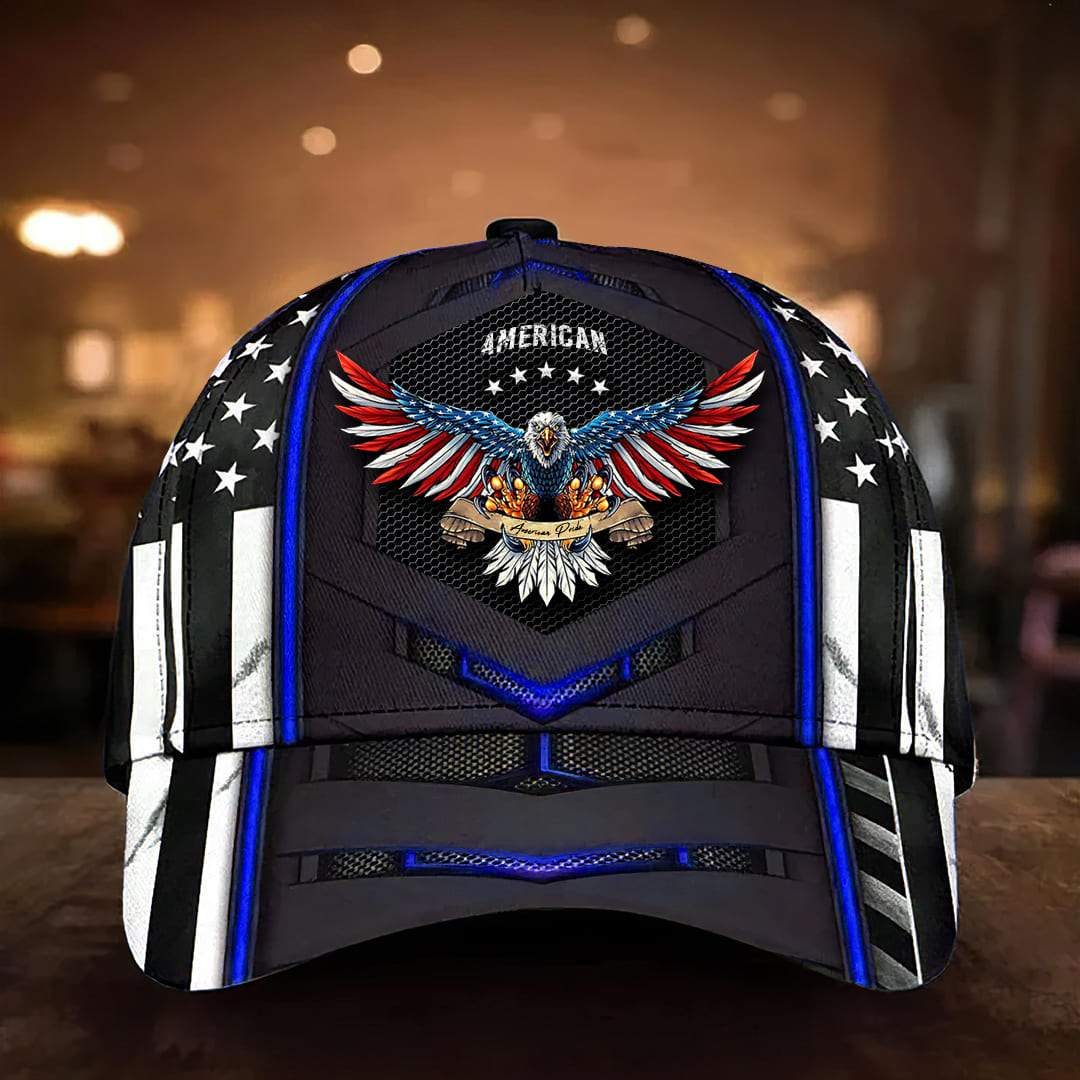 America Pride Patriotic Eagle Cap 3D | Brosvet