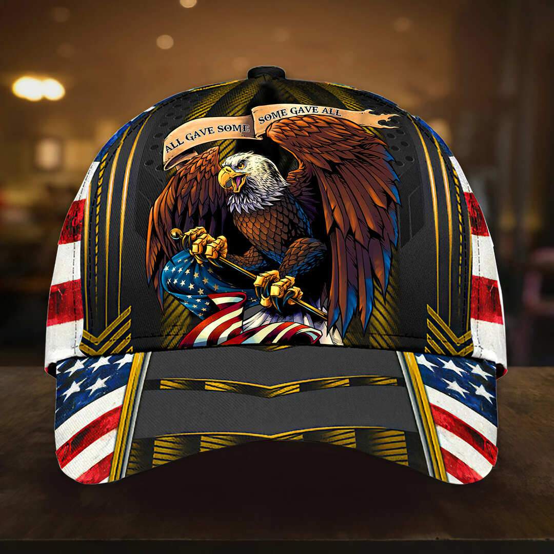 Patriotic Veteran Eagle Cap 3D | Brosvet