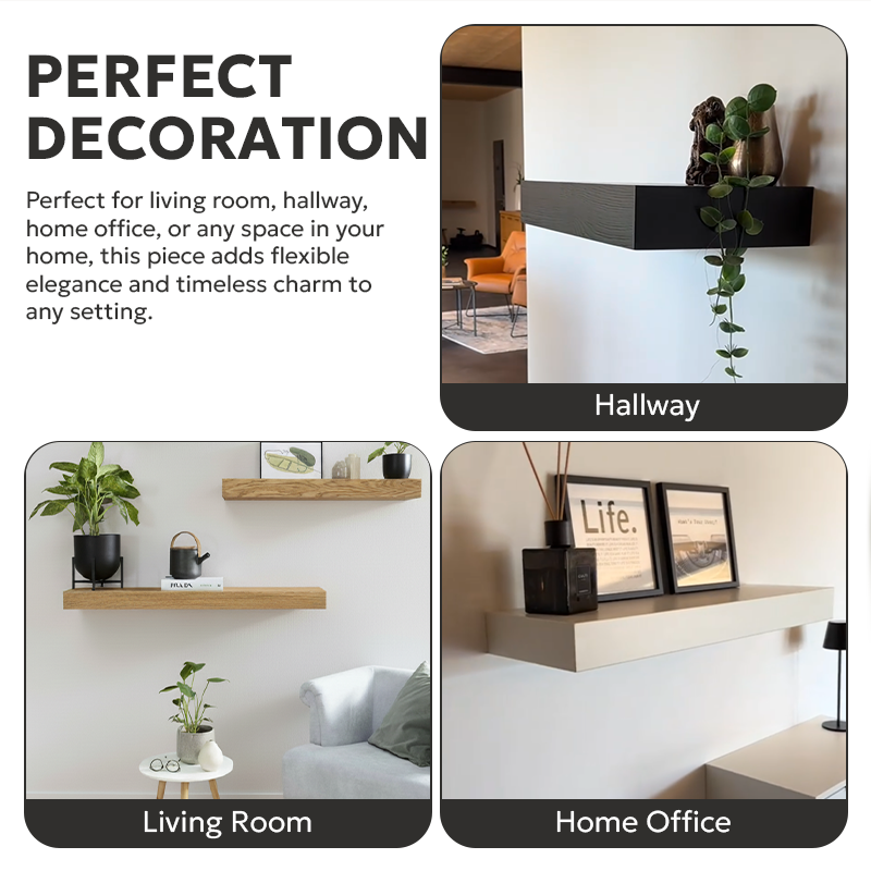 Hidden Wall Shelf — Elegant Decor with a Secret Inside