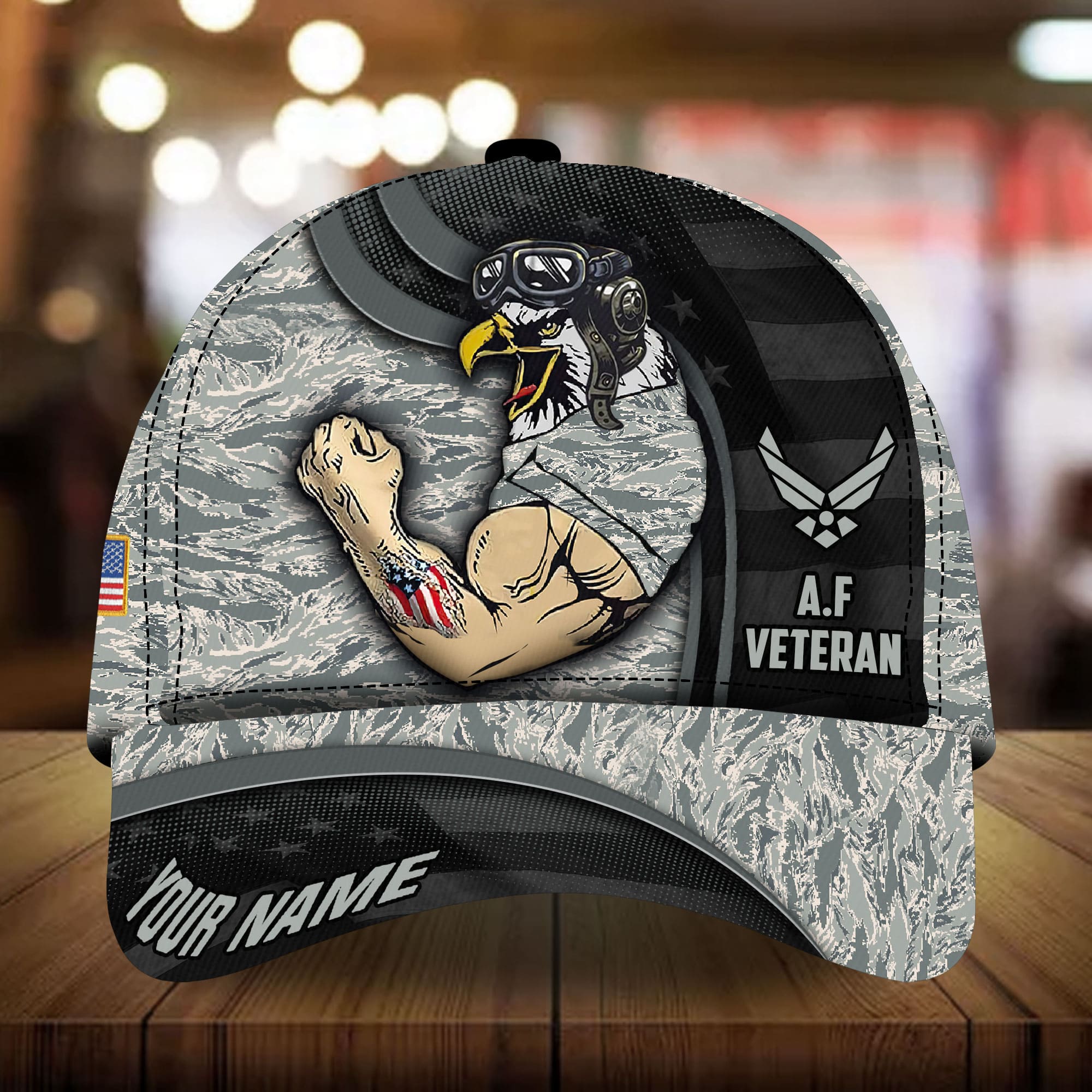 Best Premium Veteran Military Cap 3D Multicolor Personalized | Brosvet