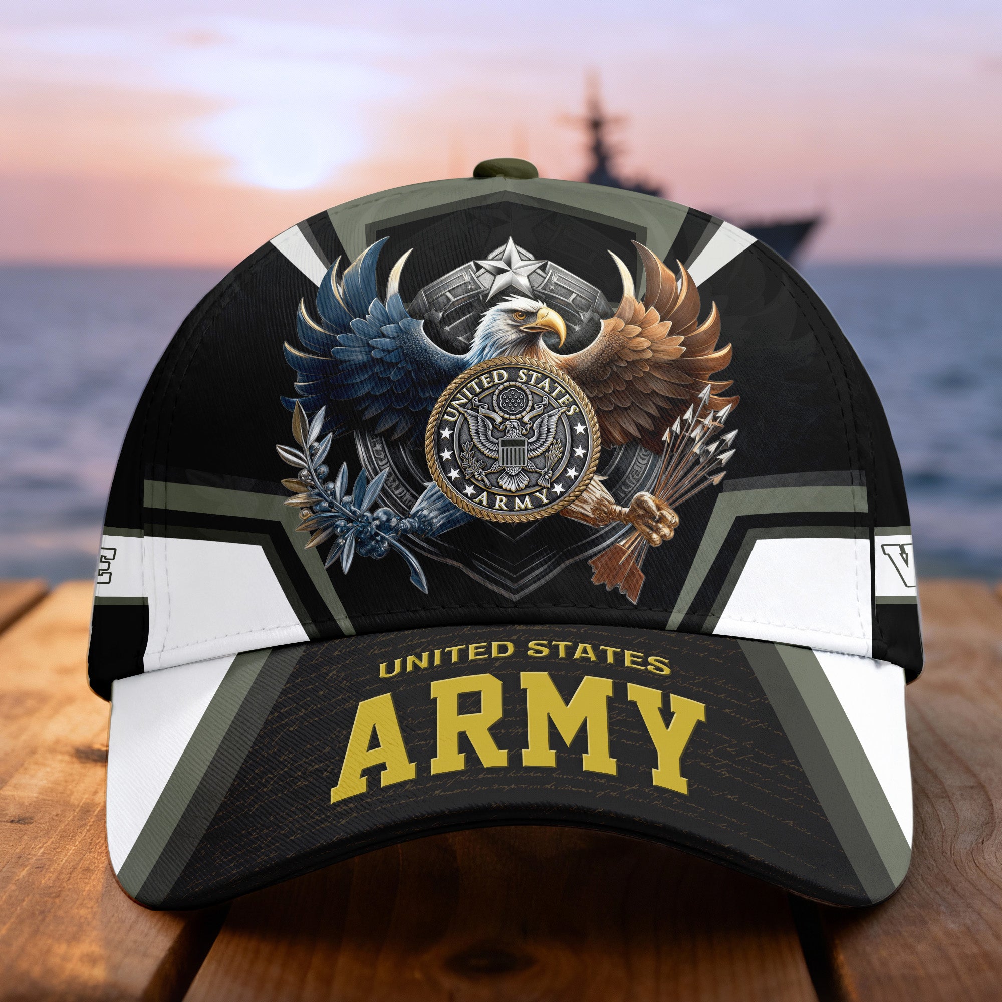 Custom Name Veterans Baseball Hat - Men's Cap, Personalized Men Cap, Gift Idea for Veterans Day, Memorial Day CAP0910202501