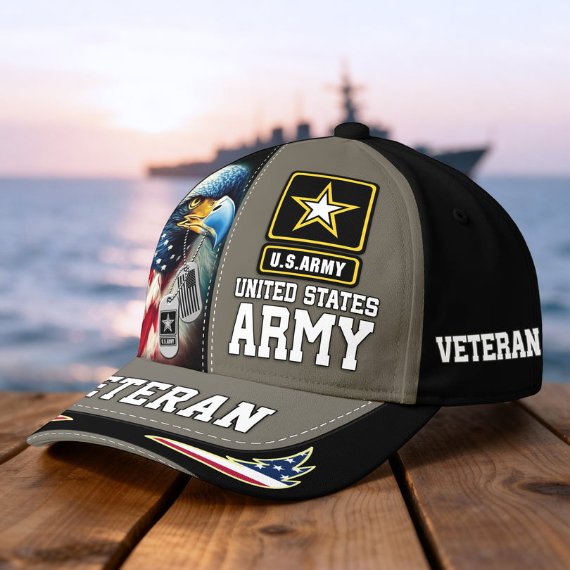 Custom Name Veterans Baseball Hat, Men's Cap, Personalized Men Cap, Gift Idea for Veterans Day, Memorial Day CAP0910202502